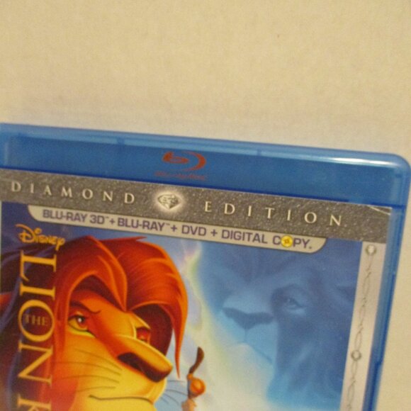 Disney 3D Diamond Edition Lion King 4 Disc Graphic Blu Ray Movie Set - Picture 3 of 11